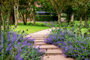 Classic english garden path