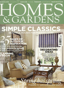 Home and gardens magazine front cover